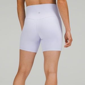 Lululemon Lavender Align biker shorts